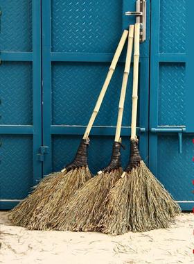 9WOR竹扫把扫帚庭院马路大室外工厂房车间清洁单个家用小号手工室