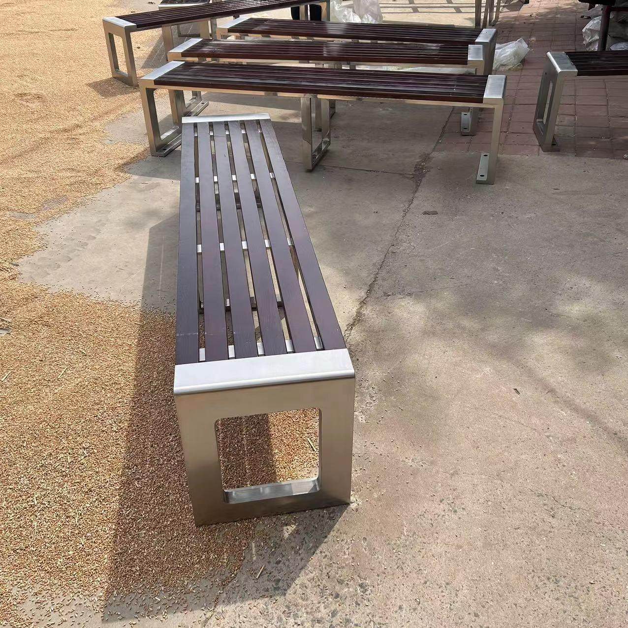 户外不锈钢公园椅长椅长条坐凳塑木休闲户外休闲,住宅家具,桌椅套件,淘宝优惠券,粉丝福利购,淘宝优惠卷