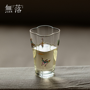 新款 无落 创意手工掐丝珐琅品茗杯耐热透明玻璃茶具景泰蓝主人杯
