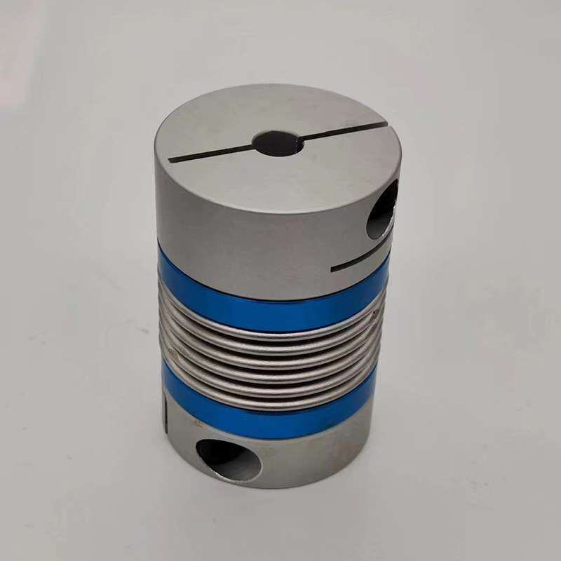 供应铝合金波纹管顶丝同步轮编码器电机联轴器弹性连接夹紧型