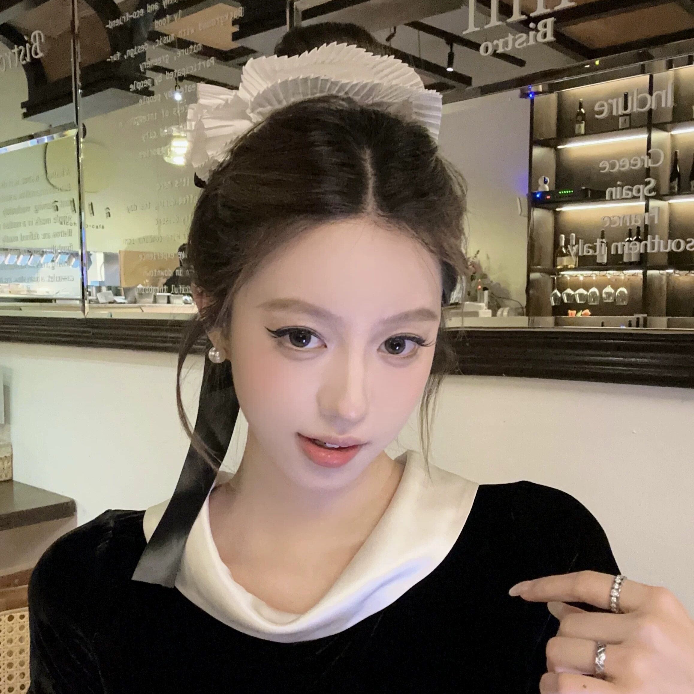 法式甜系蝴蝶结百褶大肠圈
