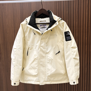商场品牌撤柜90鹅绒防寒外套男士连帽保暖冲锋衣羽绒服男情侣款式