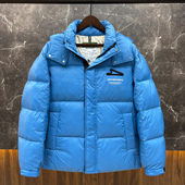 品牌专柜撤柜90白鹅绒高充绒量防寒羽绒服300克男款 式 面包服加厚