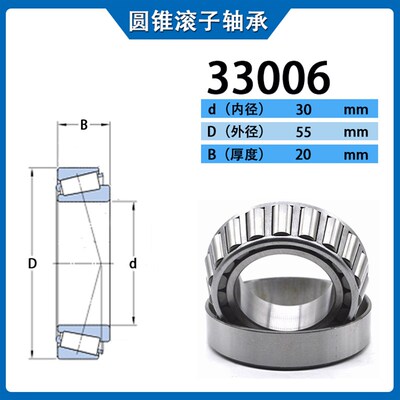 圆锥滚子轴承 33005 33006 33007 33008 33009 33010 33011 33012