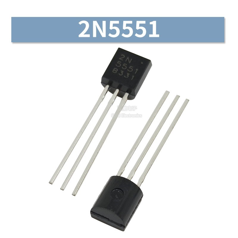 2N5551/2N2222/7000/2907/3904/3906/5401直插NPN/PNP三极管TO-92