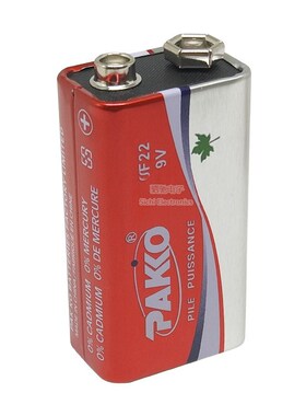 【一份4粒】6F22 9V电池 碳性通用型 测试仪 寻线仪 万用表电池