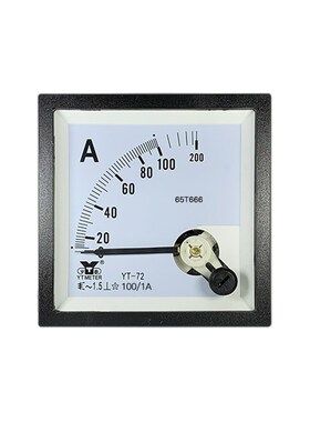 CP72 /1A交流电i流表20/30/50/75/100/150/1A指针ACsq72 dh72 be7