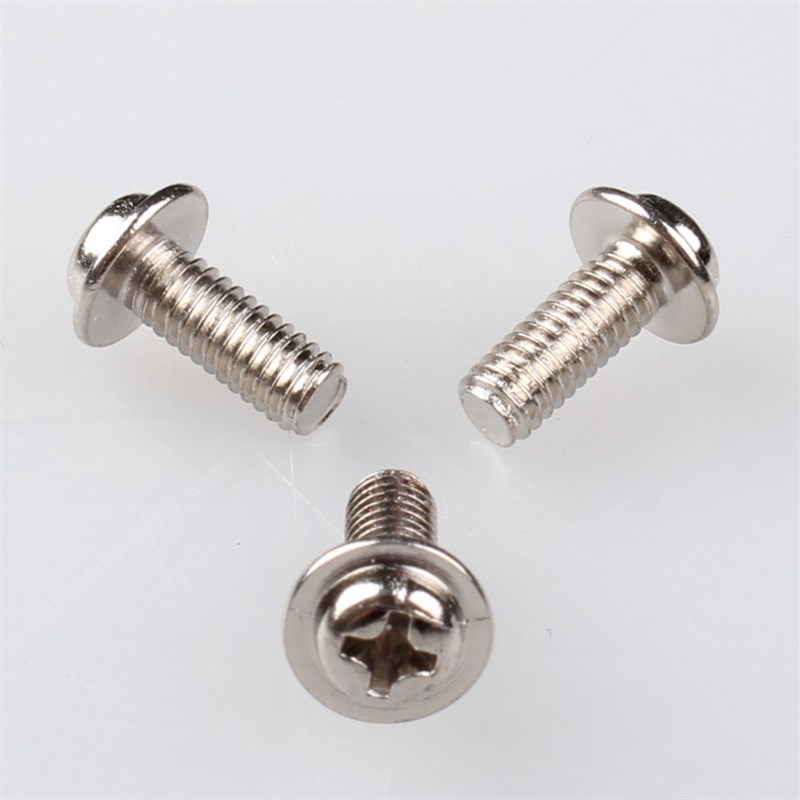 M1.7M2e.5M3M4M5十字圆头带垫螺丝镍盘头带介子螺丝带垫片螺钉PWM