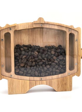 2024年新品酒桶咖啡杯摆件咖啡店居家饰品桌面公办礼品礼物展示盒