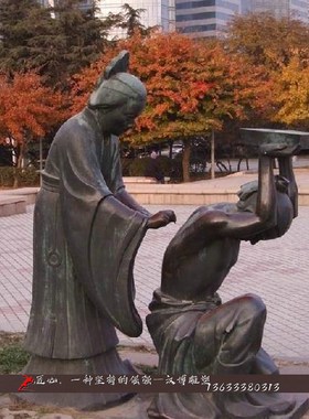 玻璃钢仿铜人像雕塑校园广场铜雕师生情雕塑铸铜人物雕塑可定制做