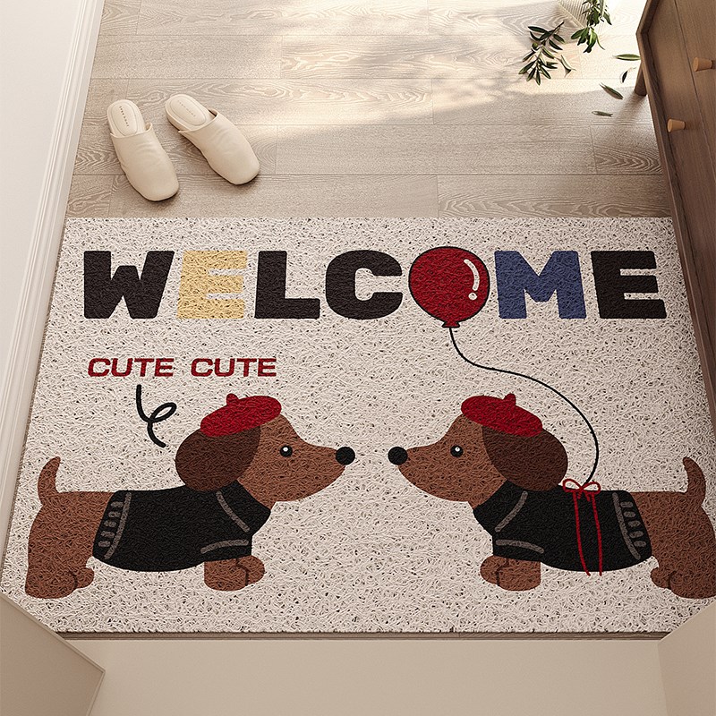 地垫入户门垫丝圈PVC玄关大门口进门门外脚垫耐脏防滑可裁剪定制