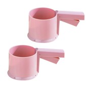 英国手持半自动面粉筛漏网杯式 过筛器带盖筛子烘焙工具过滤网筛做