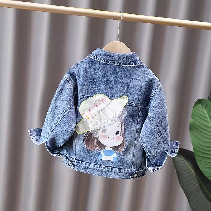 女宝中大童牛仔外套2024春秋装新款中小学生女孩儿童时髦牛仔上衣,童装/婴儿装/亲子装,儿童牛仔外套,淘宝优惠券,粉丝福利购,淘宝优惠卷