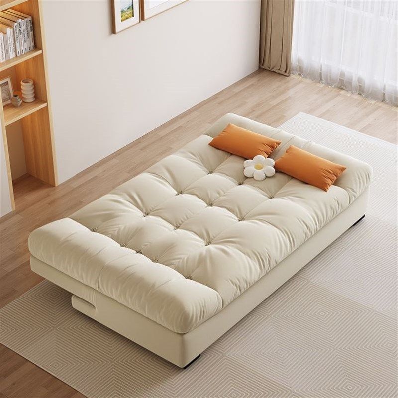 云朵沙发床两用可折叠多功能客厅小户型奶油风磨砂绒双人床网红款,住宅家具,沙发床,淘宝优惠券,粉丝福利购,淘宝优惠卷