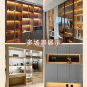 唯乐摩免开槽线条感应灯带厨房衣柜酒柜鞋 橱柜灯led灯条 柜明装