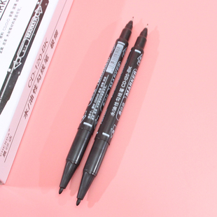 小双头记号笔 水/油性勾线笔 双头极细记号笔 画画勾线笔 签字笔