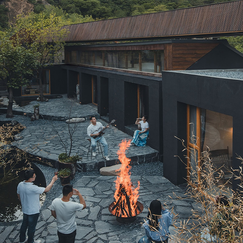 户外露营专用柴火乾柴栎木劈柴炉具燃木取暖木材露天野炊篝火木柴