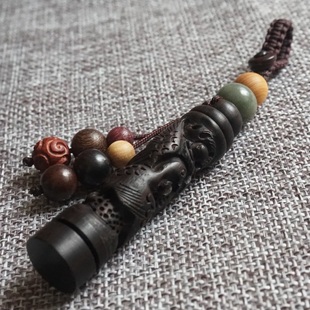 黑檀木龙凤大众汽车钥匙扣奔驰宝马挂绳车钥匙挂件吉利男女锁匙扣