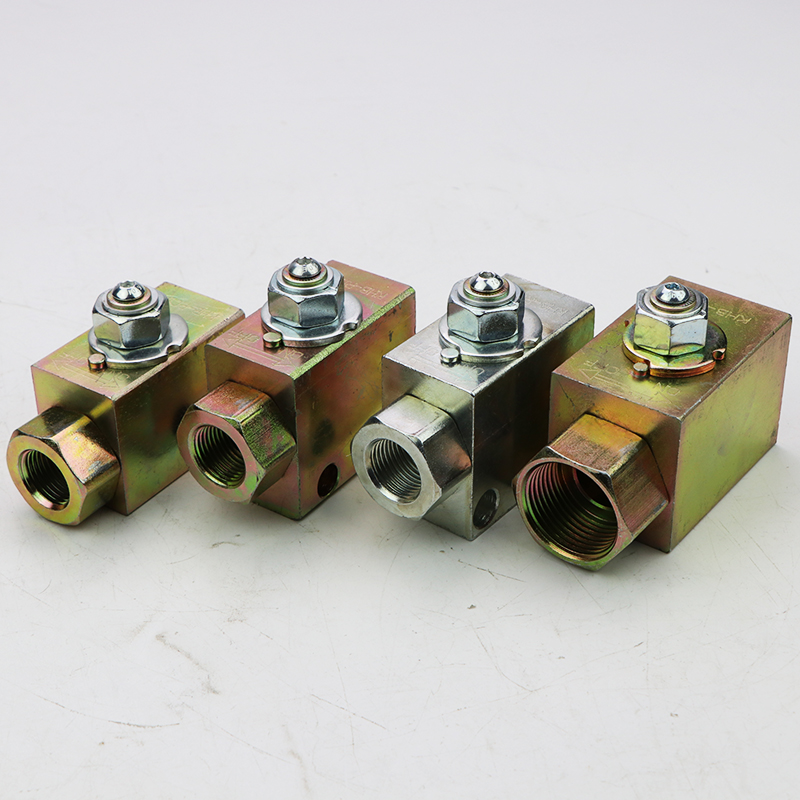 挖掘机破碎锤截止阀管路开关60小挖机炮头小臂油管带孔球阀门配件