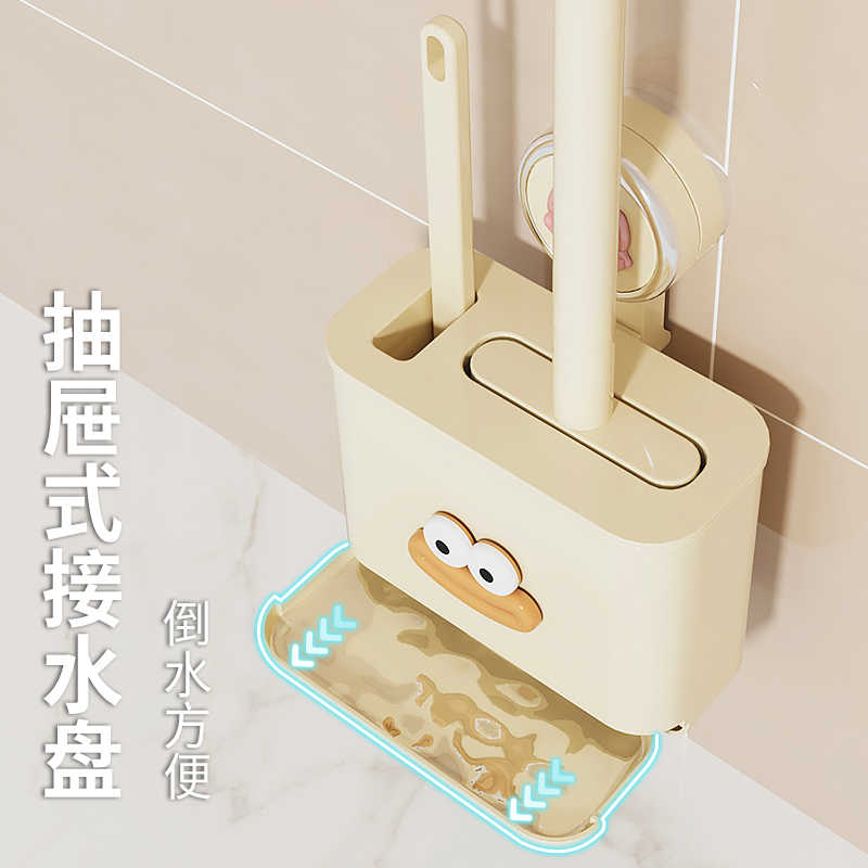 吸盘马桶刷免打孔可沥水卫生间2025新款家用无死角厕所壁挂清洁刷图片