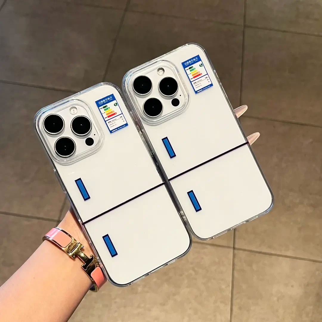节能冰箱适用苹果16promax手机壳iphone13透明华为pura70硅胶软壳z10turbo简约reno14小米15散热nova14 vivo