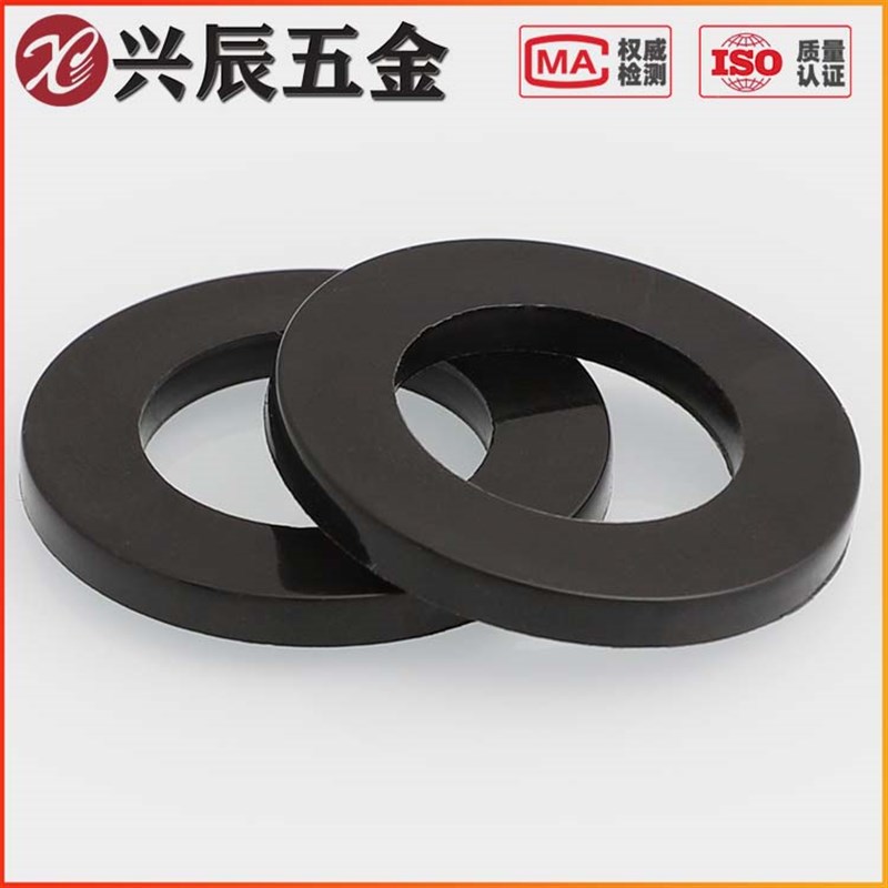 M2M2.5M4M5kM6M8M10M14M16M20黑色尼龙平垫片圆形加大加厚塑料垫