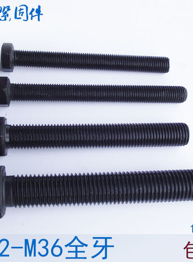 12.9级全牙外六角螺丝螺栓 M22M24M27M30M36*150x160x180x2Y00x25