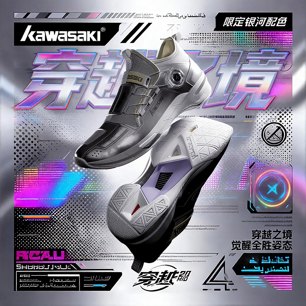 Kawasaki川崎穿越2.0 MID 专业羽毛球鞋耐磨防滑减震男女运动鞋,运动鞋new,羽毛球鞋,淘宝优惠券,粉丝福利购,淘宝优惠卷