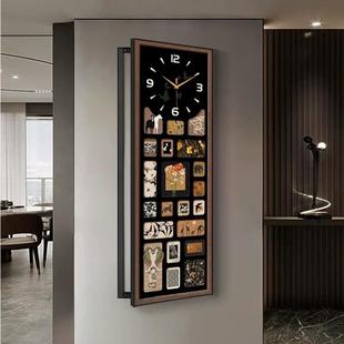 闸盒竖版中时钟古风电表箱大遮挡弱法式配电箱挂画电尺寸带装饰画