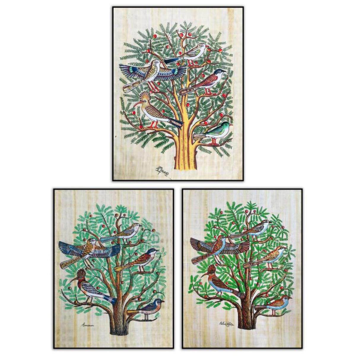 埃及进口天然纸莎草纯手工喷绘客现代装饰画