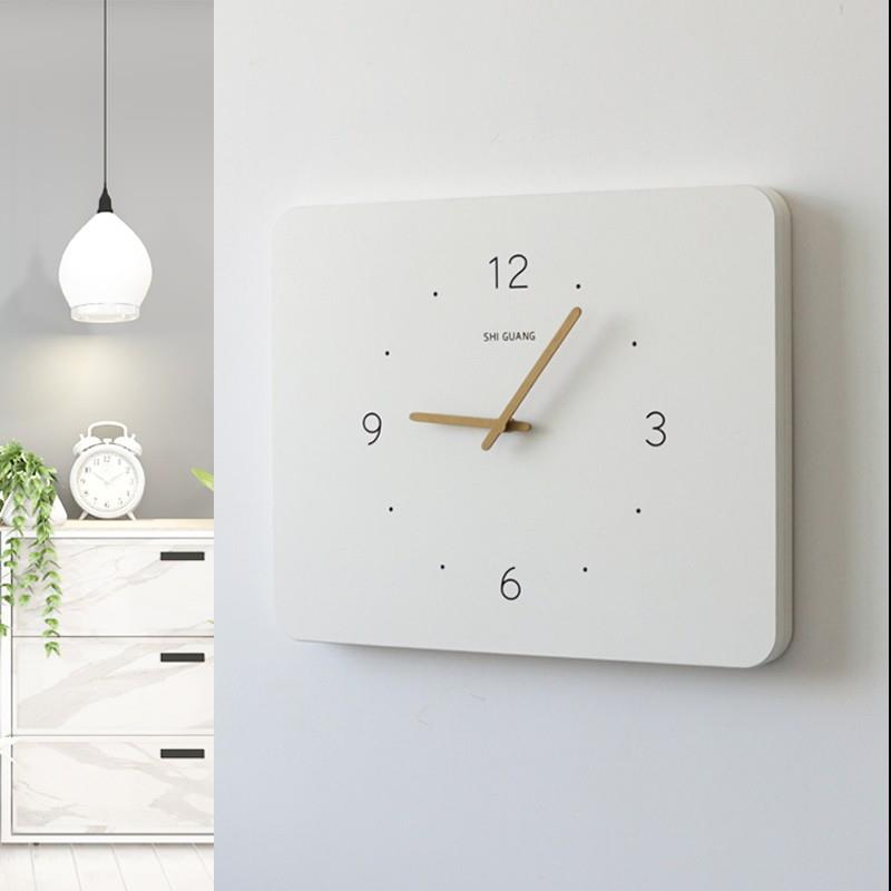 北欧风电表箱装饰画画带钟表竖款时钟空气开关电闸配电箱遮挡免打