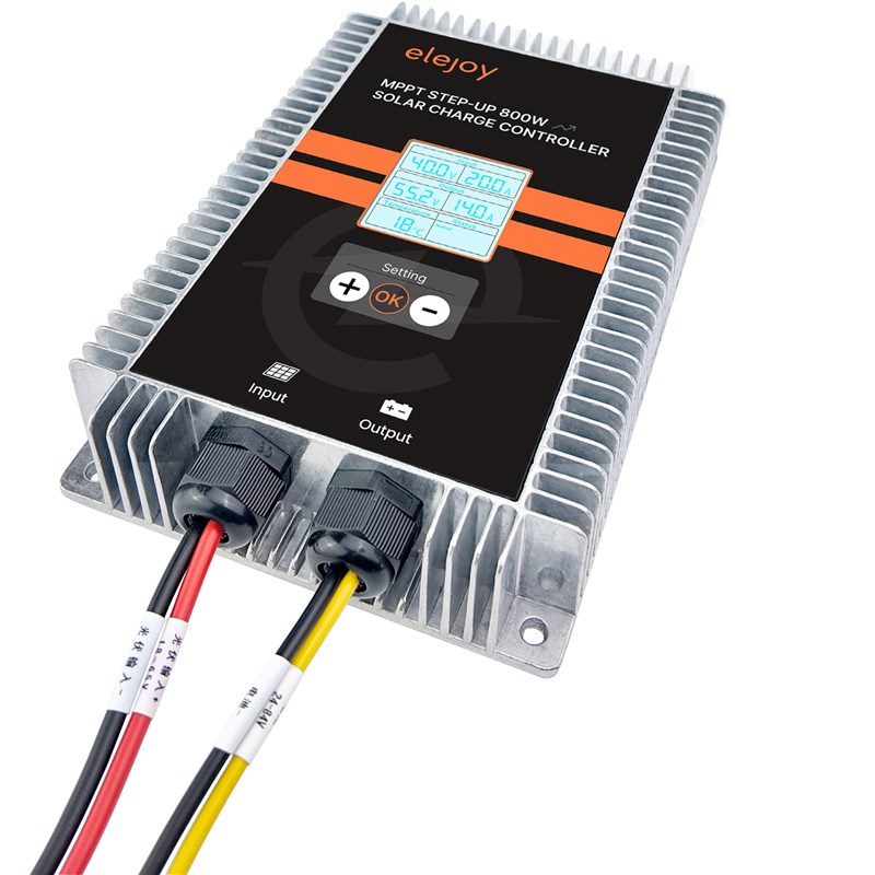 升压MPPT太阳能充电控制器24-85V电压可调带显示全自动电动车防水