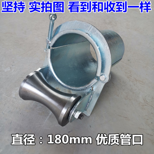 新款电缆放线滑轮重型合金钢轮管口 尼龙轮直跑三联滑车铁轮井口