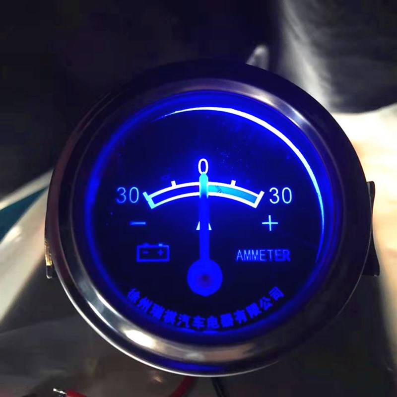 汽车发电机组12V24V电压表电流表充电电压指示表30A尼西汽车仪表