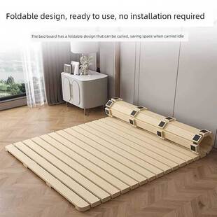 防潮排骨架打地铺专用床架实木榻榻米透气折叠硬床板简易松木床垫