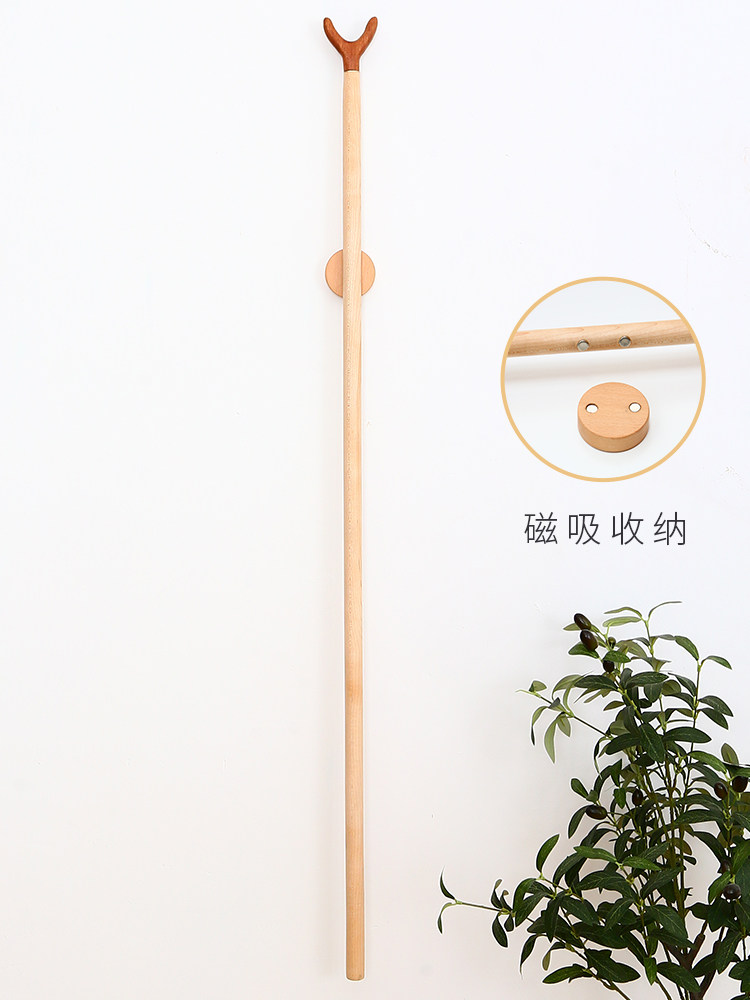 采购产品实木晾衣架,商场晾衣架,免打孔晾衣叉,服装店挑衣,磁