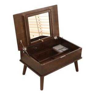 实木飘窗梳妆台卧室小户型免安装床边化妆桌现代翻盖式女化妆台