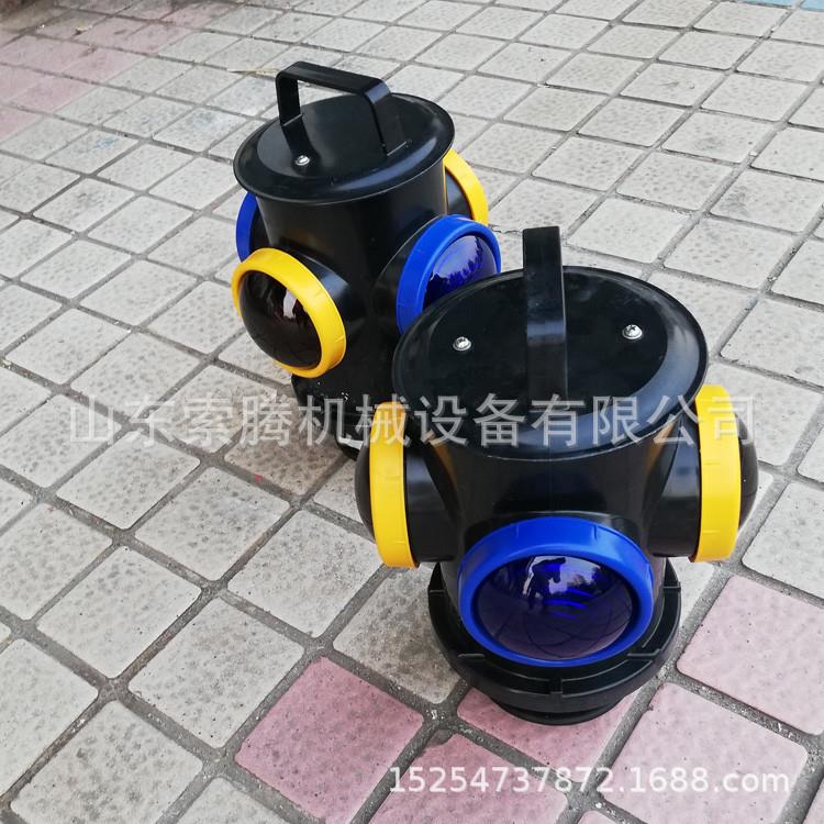 自动充电铁路信号灯道岔口扳道器信号灯黄蓝灯片转辙器标志灯