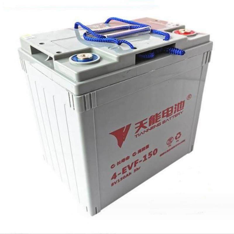 天能4-EVF-150Y免维护电动汽车观光车车辆电瓶4V150A动力蓄电池