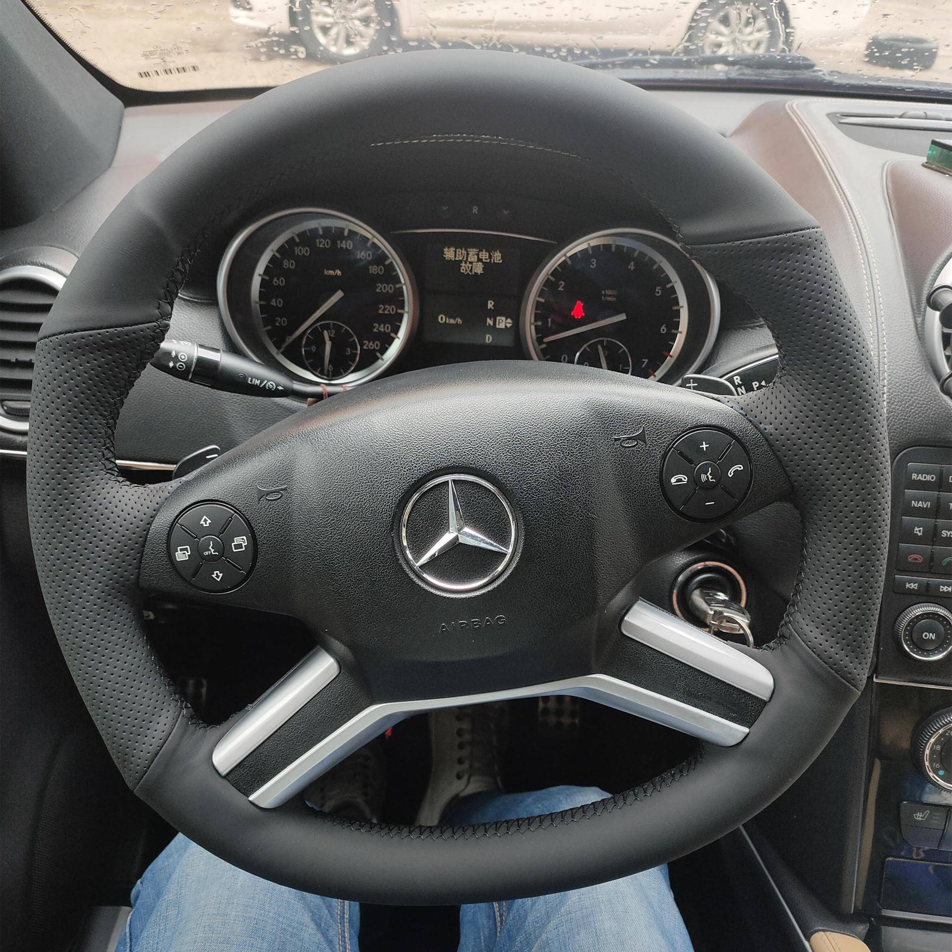奔驰ML350手缝方向盘套奔驰R320方向盘GLA260GLB200GLC专用把套