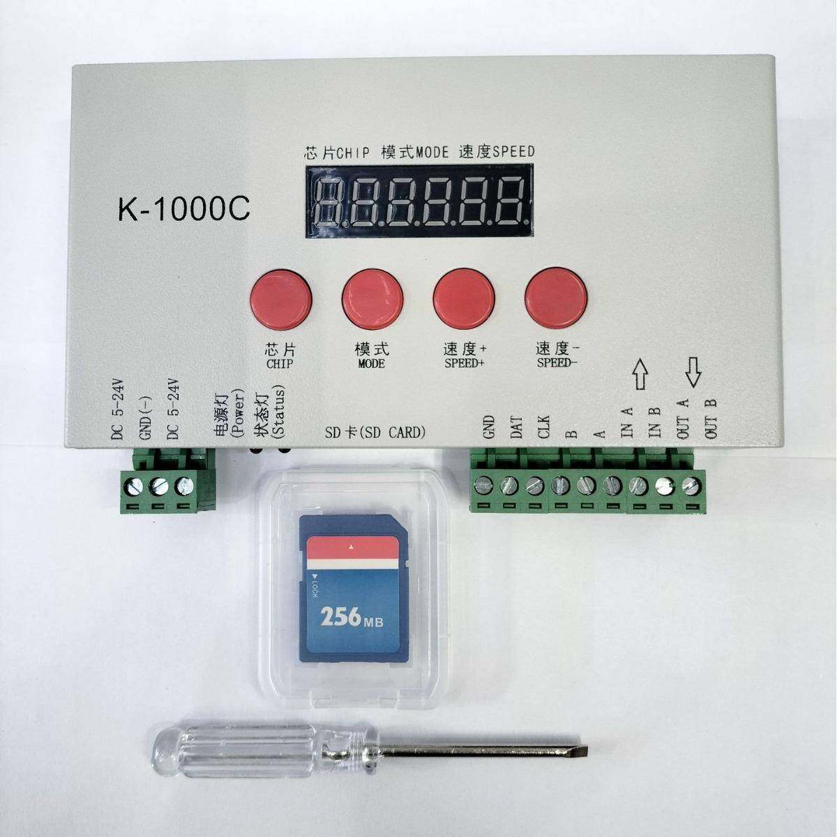 K-1000C幻彩编程控制器led控制器DMX512控制单双线IC控制器