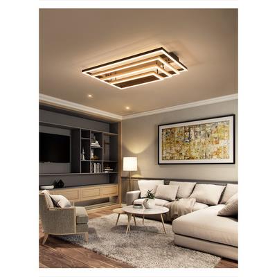 客厅灯简约现代大气创意北欧长方形大厅吸顶灯具2020年新款