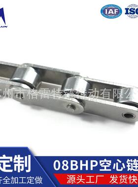 08BHP空心链条工业插件线链条不锈钢机械链条碳钢串杆链