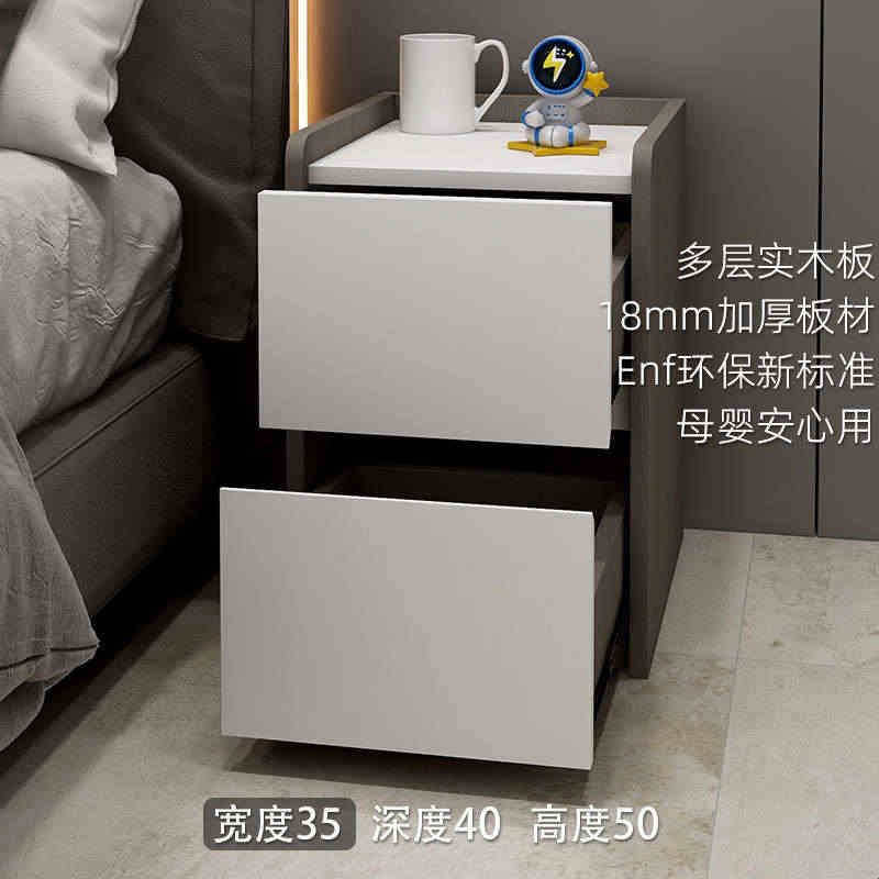 cxy全实木板床头柜咖啡色迷你小型极窄款25/35/40公分卧室30cm宽图片