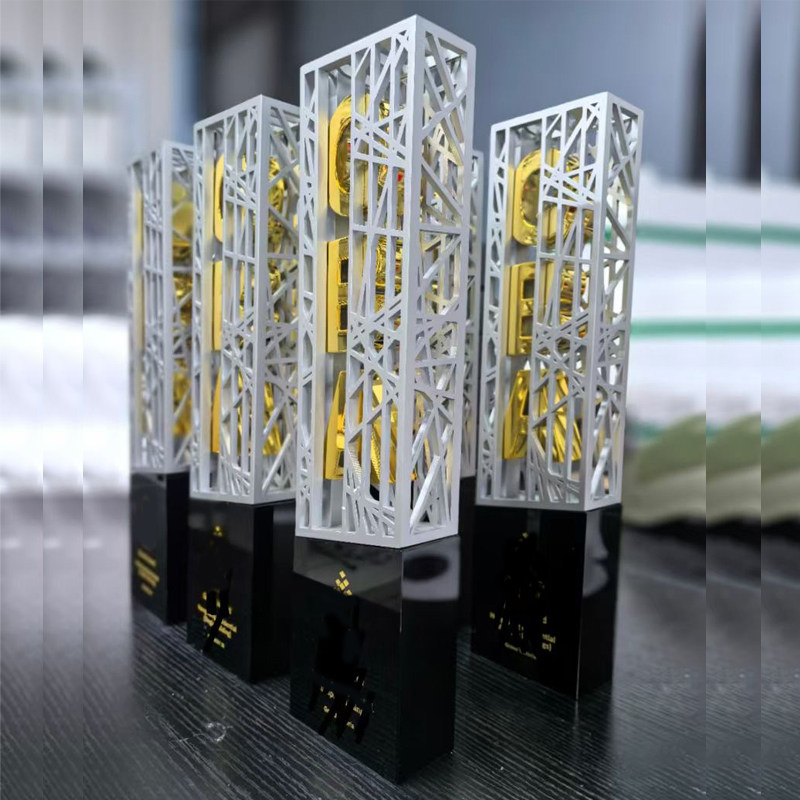 3D打印服务奖杯定制高端创意奖牌工业级高精度模型金属铜铝合金不