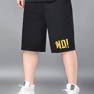 宽松直筒运动裤 男夏季 男士 加肥加大五分裤 薄款 胖子肥佬休闲裤 短裤