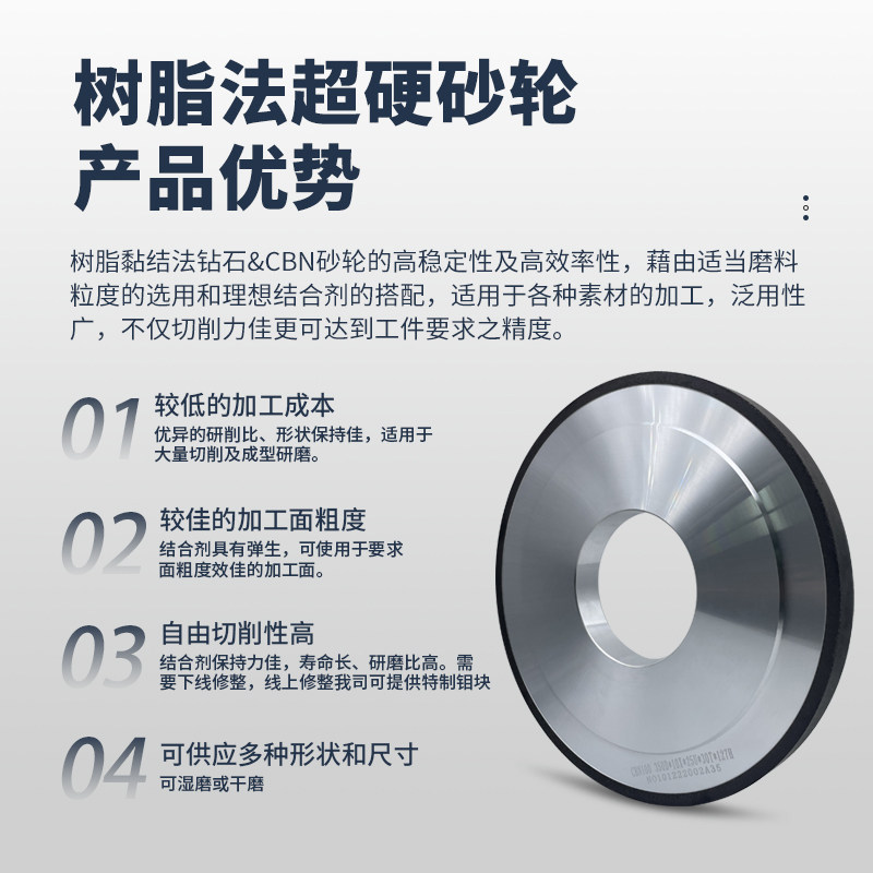 超硬树脂金刚石砂轮SDC淬火料618平面大水磨钨钢砂轮陶瓷合金CBN