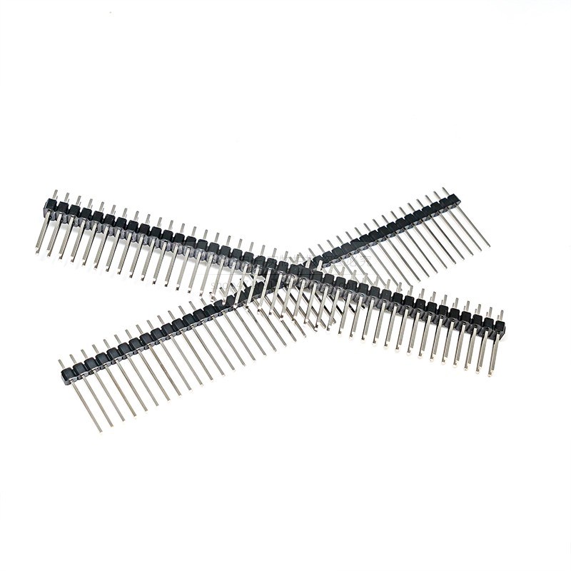 2.54mm 单排针 双排针 1/2*40P铜针直针 针长13/15/17/19/21/25mm