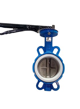 D71X-16Q手柄对夹铸铁蝶阀手动碟阀DN 50 65 80 100 125 150弘杰