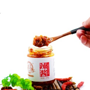 淳安千岛湖程记辣椒酱鱼干酱虾皮酱笋干酱农家自制豆瓣酱辣酱